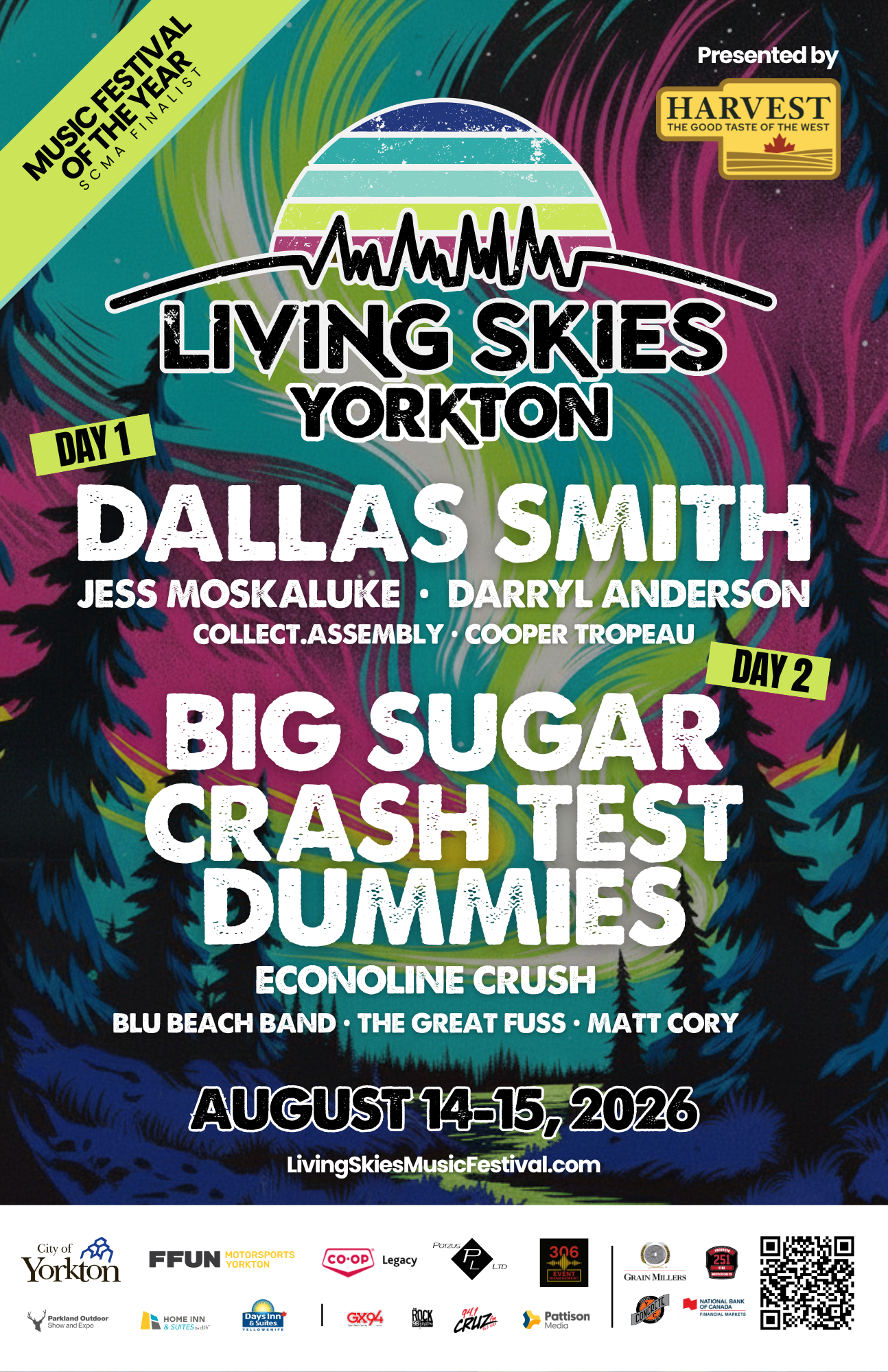living skies music festival yorkton official poster